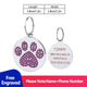 purple dog tags