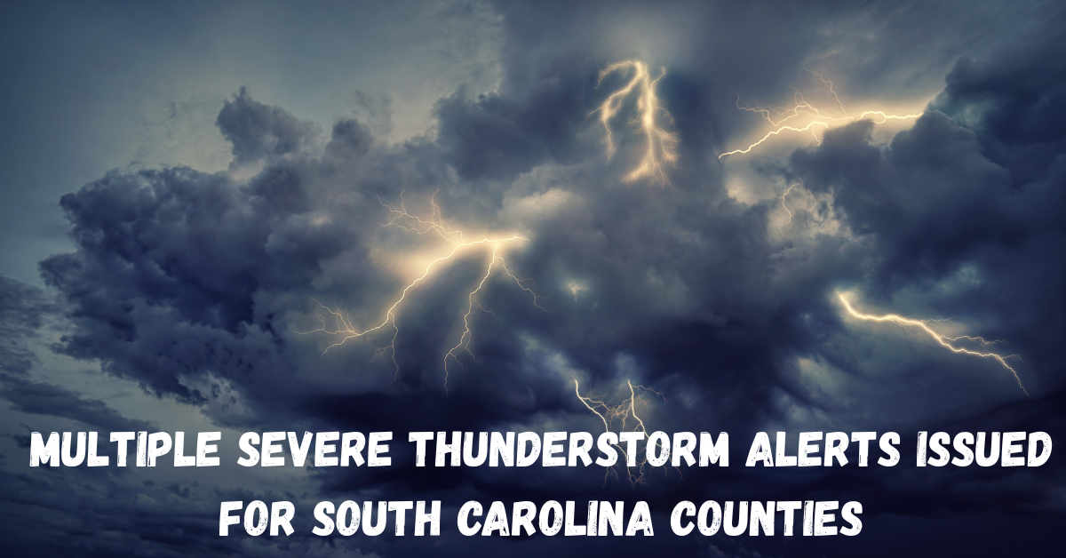 multiple severe thunderstorm alerts issued for south carolina counties